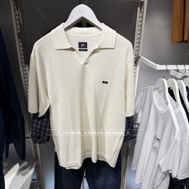 Lee正品2026新款男士简约短袖针织POLO衫 LMT012007211005-A09721