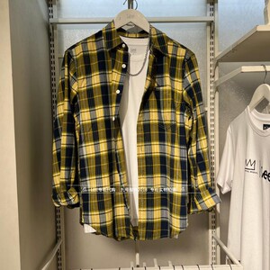Lee专柜正品2024款男士休闲长袖格子衬衫 LMT007515203443-A05171