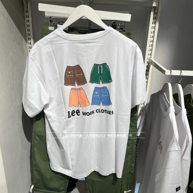 Lee专柜正品2024春夏男士时尚印花短袖T恤LMT006951200231-K14000
