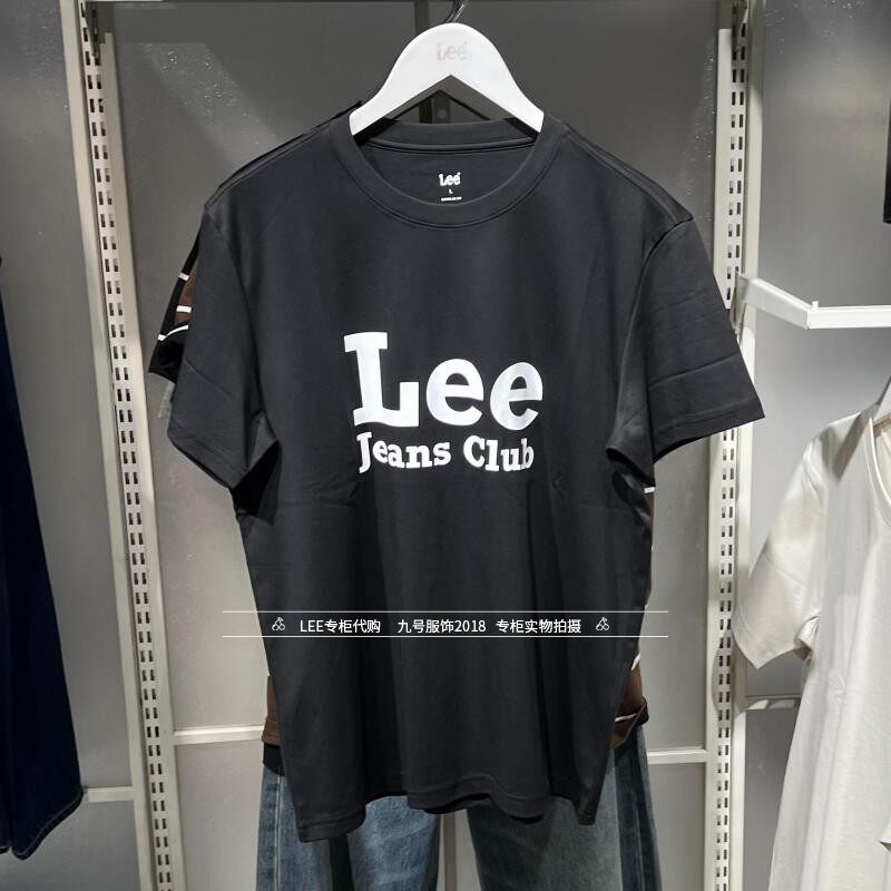 Lee正品2026新款男士字母印花透凉短袖T恤LMT011867207754-K11000