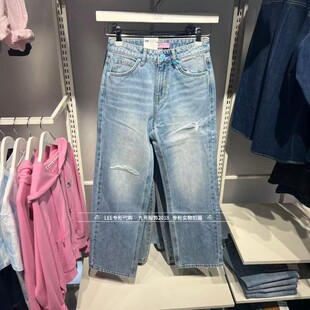 Lee正品2025春夏款女士429宽松直筒牛仔裤LWB251429101291-A07949