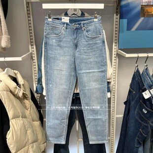 Lee品2025新款女士中蓝413锥形小脚牛仔裤LWB100413207736-A08229