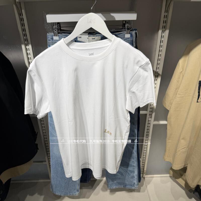 Lee正品2026新款男士logo印花纯棉短袖T恤LMT012003207754-K14000