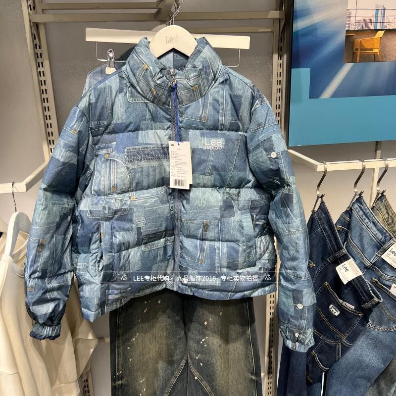 Lee正品 2025秋冬女士时尚立领羽绒服外套LWT011371209193-A09119