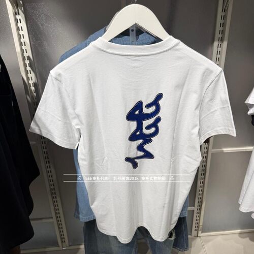 Lee正品2026款男士圆领印花纯棉潮短袖T恤LMT012025211000-K14000