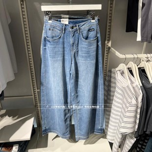LWB011156199009 女士高腰宽松阔腿牛仔裤 A09021 2025新款 Lee正品
