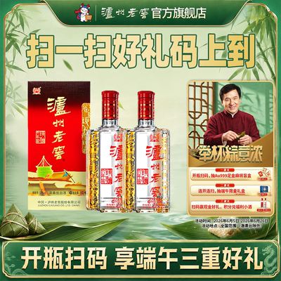 【官方直营】泸州老窖六年窖头曲酒五码装950ml*2