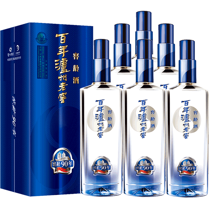 泸州老窖窖龄酒90年38度500ml*6