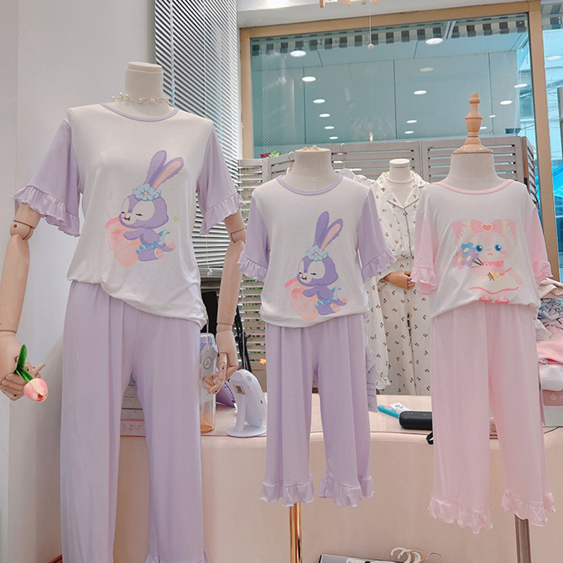 阿宝托比睡衣女童睡裙短袖家居服