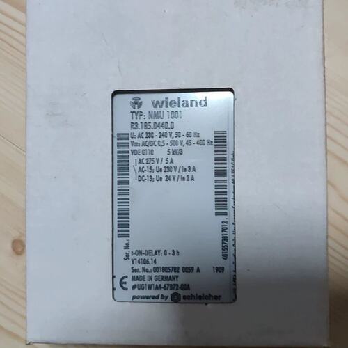 议价威琅时间继电器R3.1NMU1001R31NMU-1001NMU1001WielandR3.1