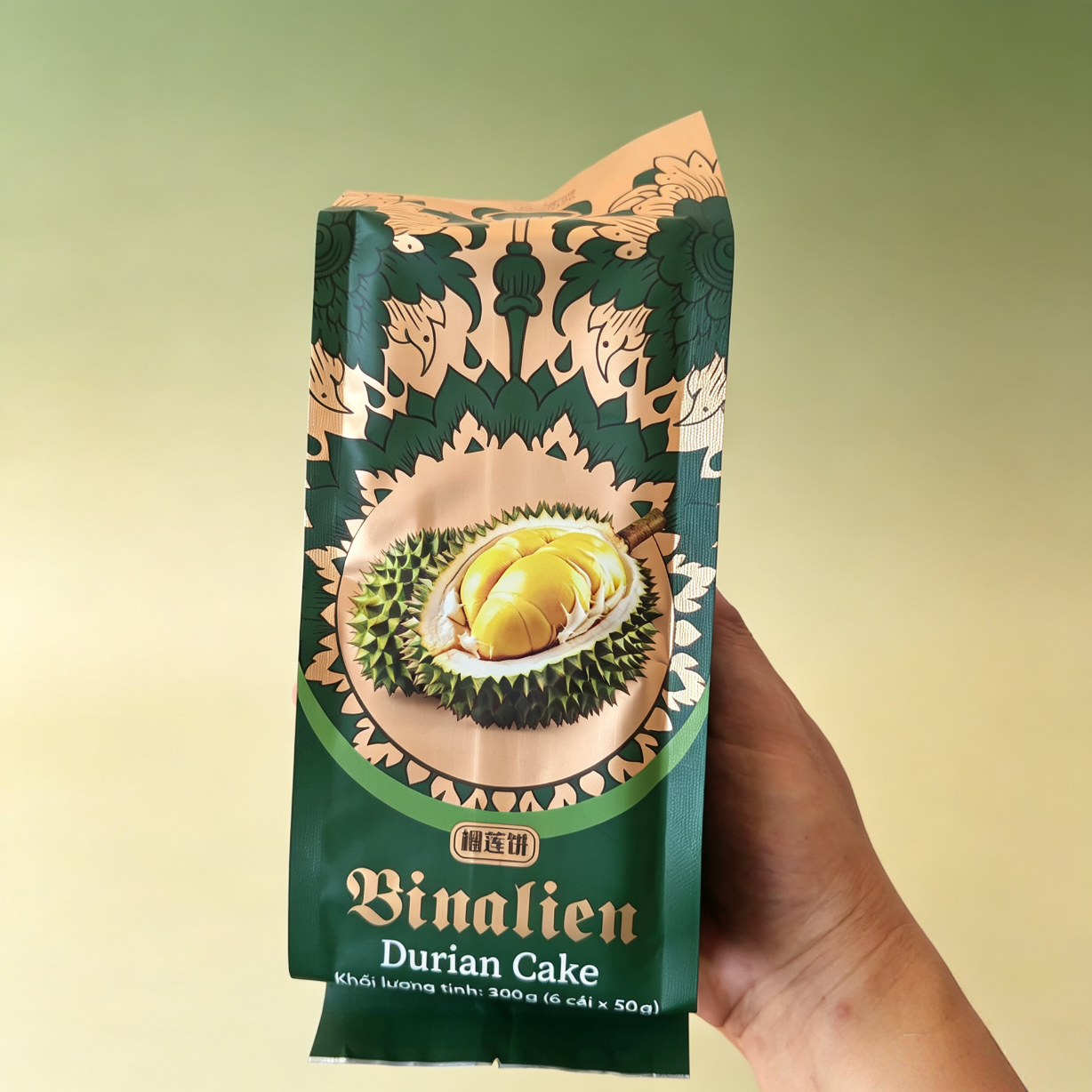 越南原装正宗Binalien维纳莲榴莲饼300g办公休闲下午茶零食糕点