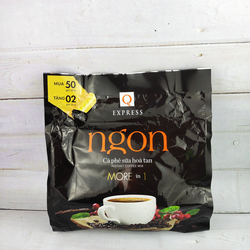 越南原装Q牌1040克52小包ngon多合一牛奶速溶醇香固体冲饮咖啡