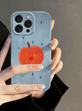 适用iPhone16promax苹果15小米14新款mate60华为p70enova12荣耀90菲林手机壳opporeno13vivox100雨点爱心艺术