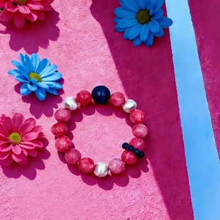 【莓果】绯梦岛|红纹石青金石手串甜系能量石做元气满满的自己