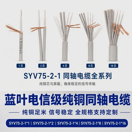 SYV75-2-12兆线视频线两M射频线