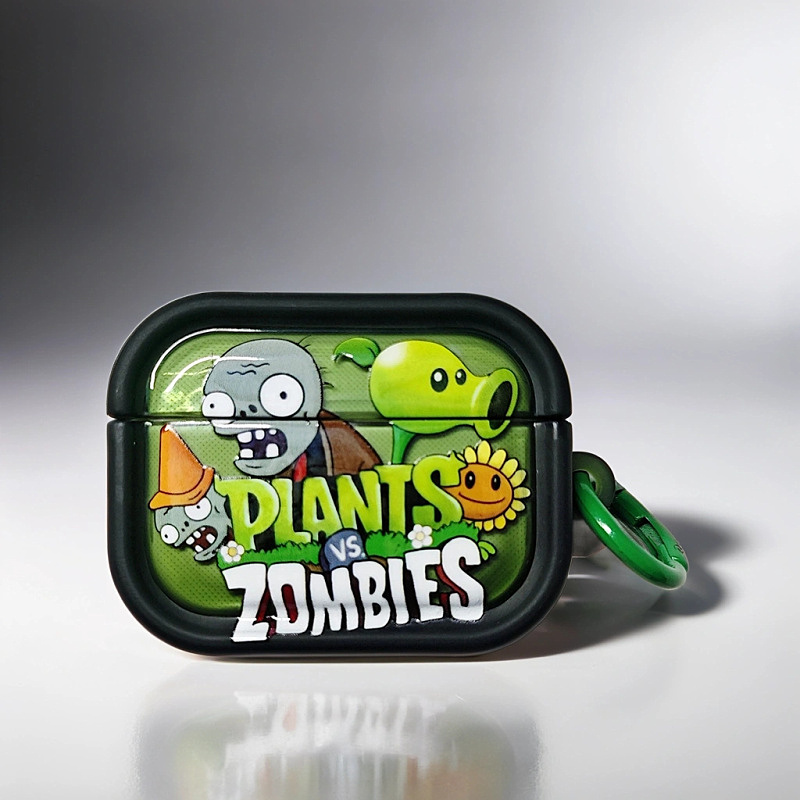 植物大战僵尸适用airpodspro3保护套airpodspro2保护壳苹果三代耳机保护壳airpods3保护套airpods2/airpods4