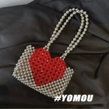 Ретро металлическая плетеная барсетка, сумка подмышку, сумка через плечо