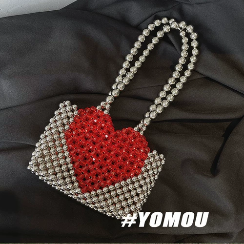 Ретро металлическая плетеная барсетка, сумка подмышку, сумка через плечо