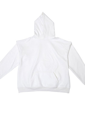 N90 x nano 21FW 刺绣宽松加绒防风高街潮牌新品连帽卫衣男女同款