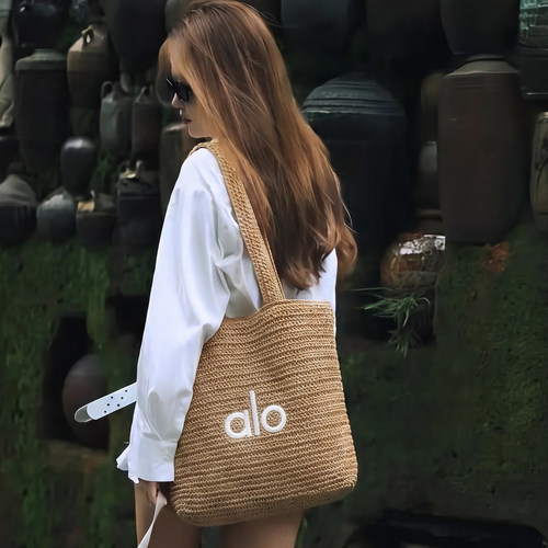 ALO草编包时尚包包女2026新款
