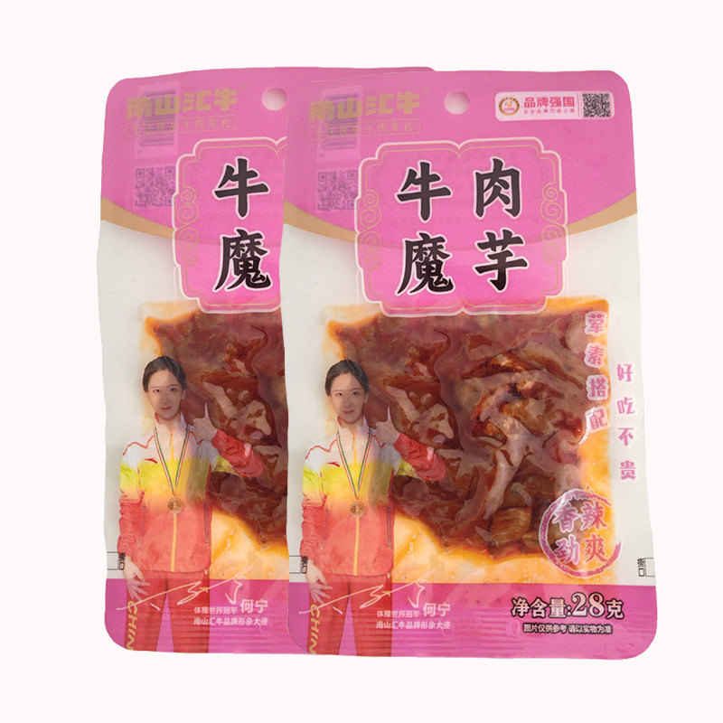 香辣牛肉魔芋豆腐休闲即食牛肉丝牛肉块香辣魔芋丝小包装零食牛肉