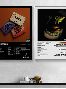 Tory Lanez专辑封面艺术说唱嘻哈音乐海报礼物卧室墙面装饰挂画