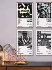 A$Ap Rocky Album Cover Hanging Picture Rocky Rap Hip-Hop Music Bar Framed Decorative Hanging Picture