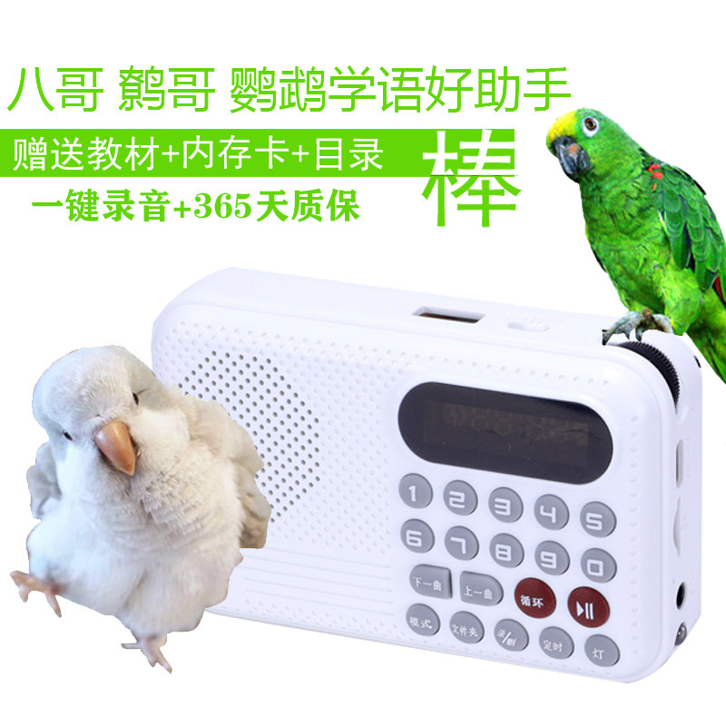 鹦鹉学说话神器复读机教鸟八哥话机鸟用学习学语鹩哥玄风训练口哨