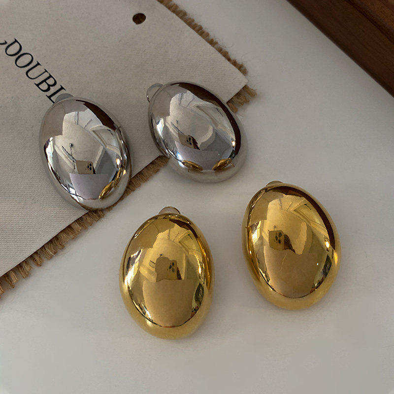 DSTYLE欧美金属大椭圆耳环