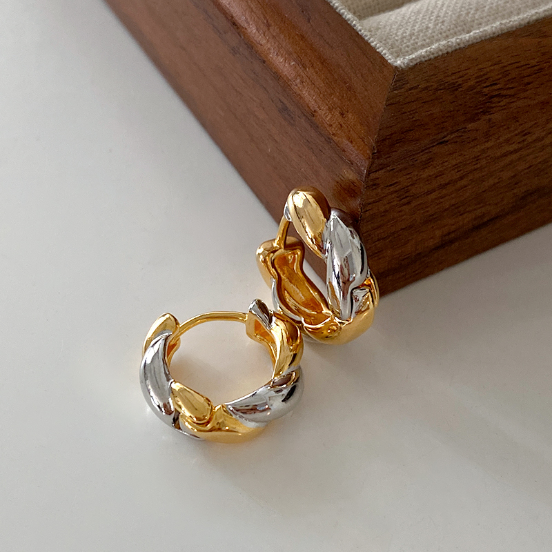 DSTYLE欧美小众设计感金属耳环女