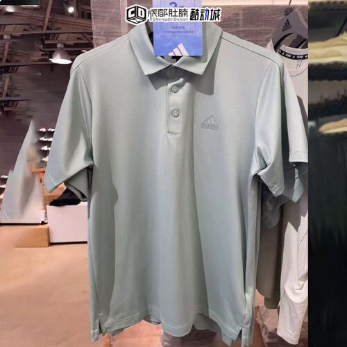 阿迪达斯POLO衫短袖男夏季休闲运动百搭纯色翻领T恤JD5217 JD5216