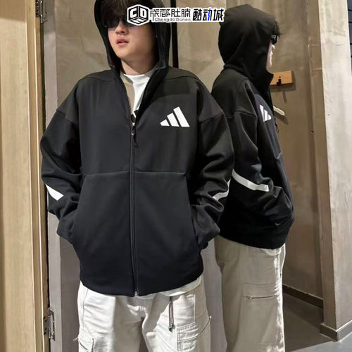 Adidas阿迪达斯zne男子运动休闲防风保暖外套长裤JF2443 JF2445