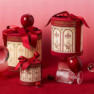 2026创意伴手礼包装盒新款圆形喜糖盒圆桶结婚回礼免折叠糖果礼盒