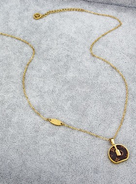 凯旋门轻奢时尚项链洗澡不用摘抽拉锁骨链刀片链高级感女饰品