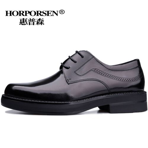 惠普森防滑橡胶大底商务正装男鞋