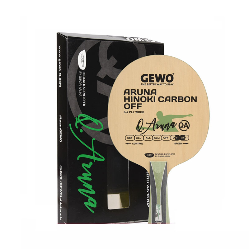 GEWO捷沃乒乓球底板球拍弧圈进攻型ARUNA HINOKI 阿鲁纳同款碳素