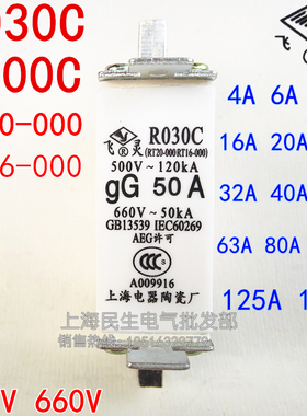 R030C NT00C RT16-000 RT20-000飞灵高分断熔断器 保险丝80A125A