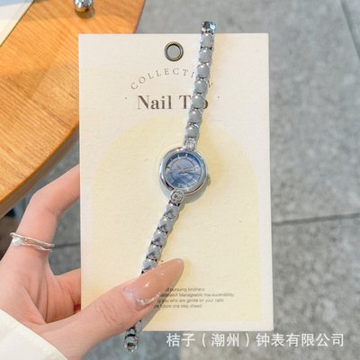 歌迪Gedi新款轻奢女款石英手表外贸高级中古风圆形表盘石英62021