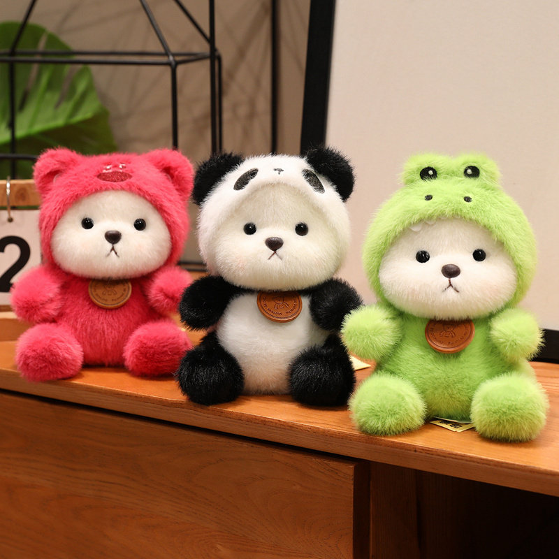可爱小熊熊毛绒玩具桌伴玩偶摆件