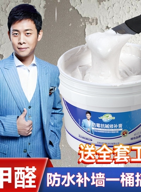 家用升级修补膏白色腻子内墙防水补墙膏免漆防潮防霉裂缝墙洞修复