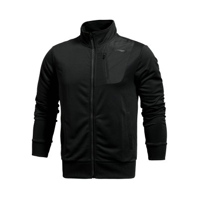 李宁男子立领保暖外套宽松休闲