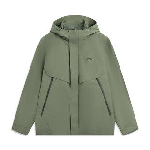 Lining/李宁CF溯｜珑壳外套三合一男子防泼水运动风衣套装AWBV091