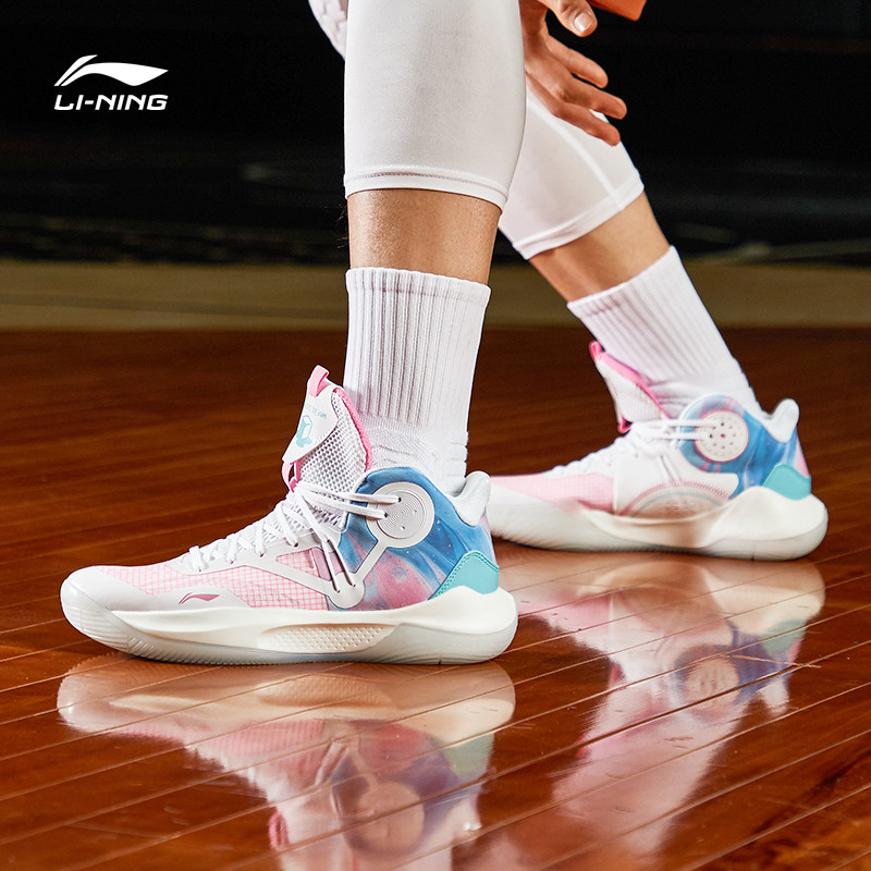 李宁男子回弹中帮音速篮球鞋轻便