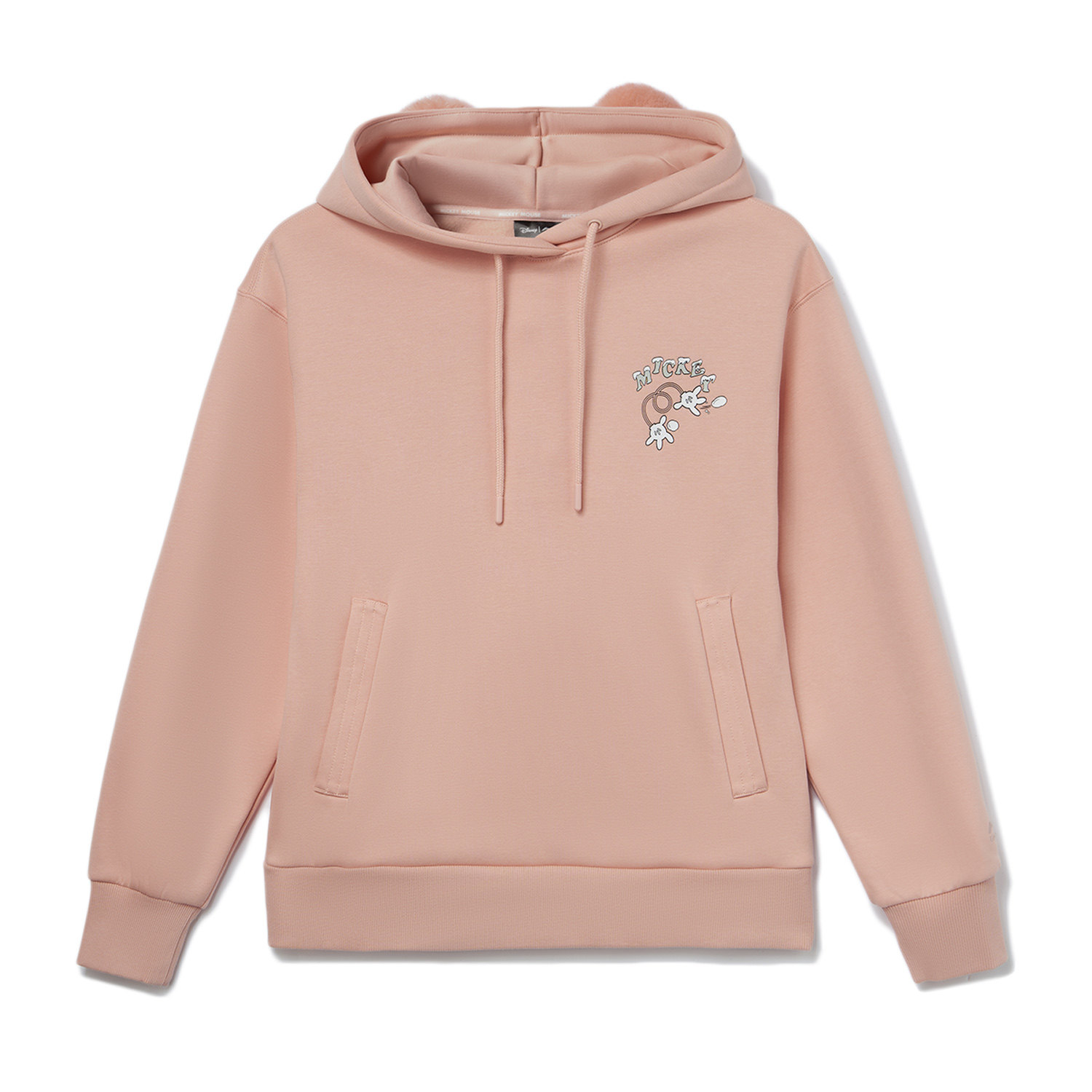 中国李宁女子秋冬款潮流联名卫衣连帽长袖加绒运动套头衫AWDR690