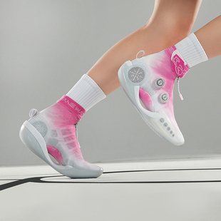 中国李宁韦德之道9无限绽放女子版减震高帮篮球创新概念鞋ABER002