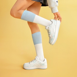 運動鞋 中國李寧厚底小白鞋 AGCU366 休閑鞋 增高板鞋 女2024秋季 新款