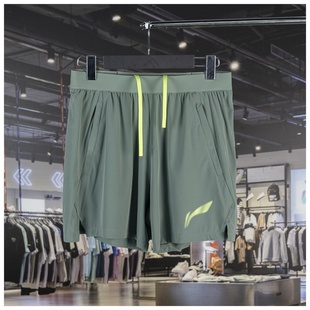 中国李宁卫裤 AKSU335 2024新品 跑步系列男子速干凉爽运动短裤