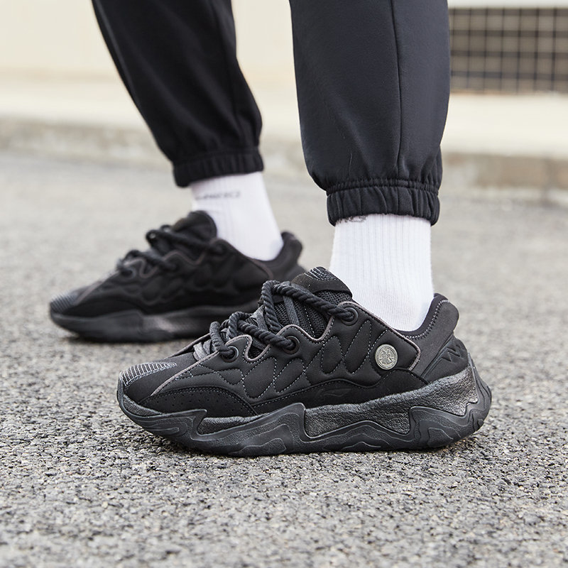 李宁轻量男士功夫高回弹休闲鞋