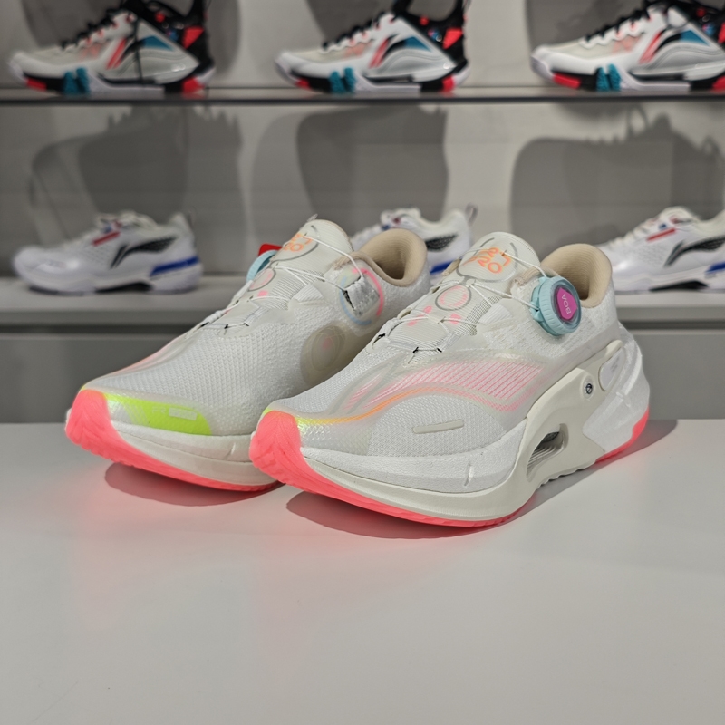 李宁烈骏女子耐磨缓震轻量跑步鞋