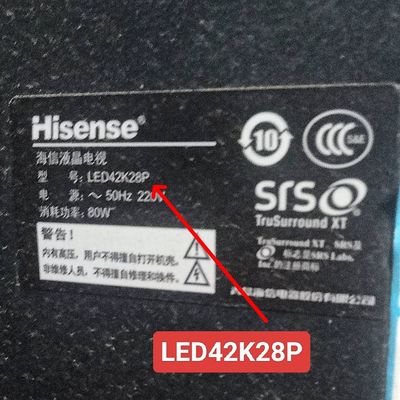 原装海信液晶电视LED42K28P专用遥控器